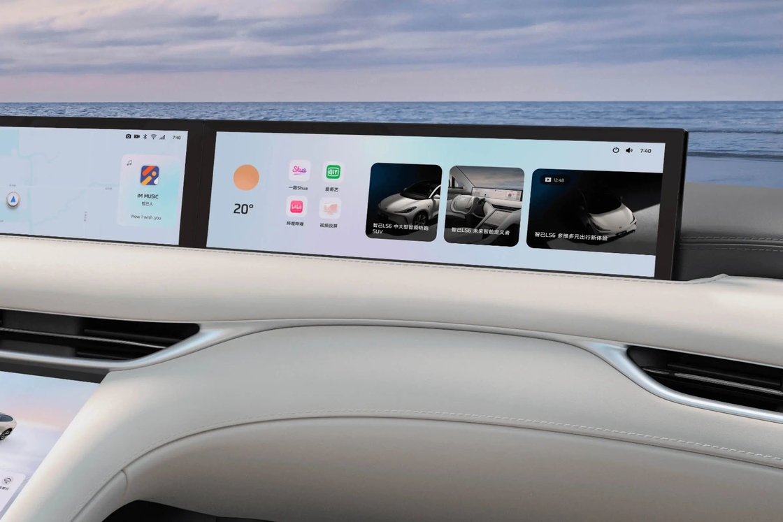 4 portas IM Carro Elétrico Zhiji LS6 Luxury Electric Sedan 250KW Max Potência do Motor