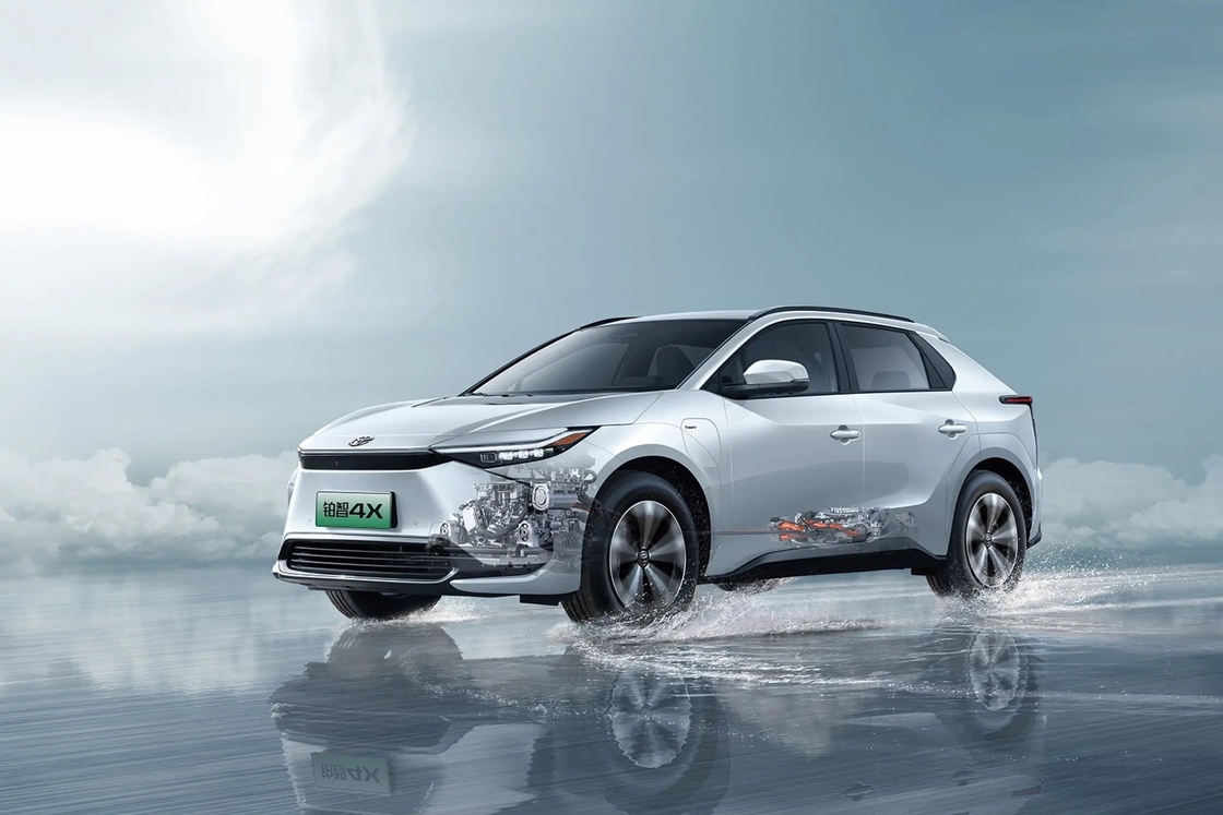250 Miles Range Toyota SUV Carro Elétrico 5 Sits Pure Electric Toyota Bz 4X Carro