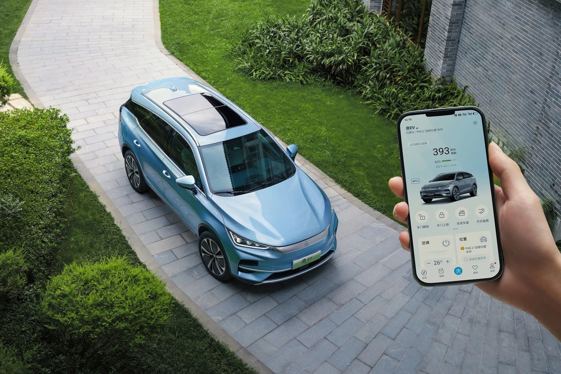 160Km/h BYD Tang Car elétrico SUV para viagens da cidade e viagens de longa distância