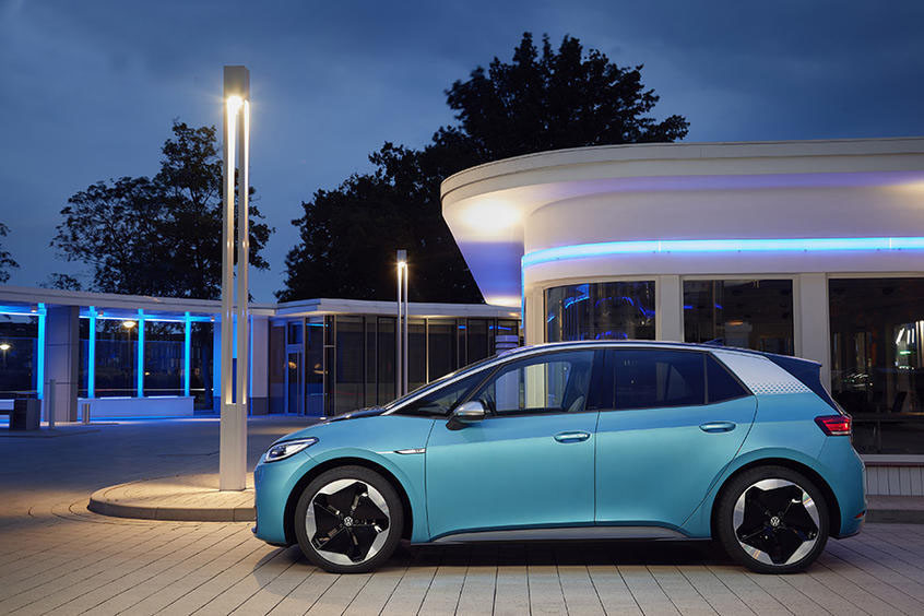 Med Size ID 3 Volkswagen Carro Elétrico VW Experiência O Futuro da Condução Sustentável